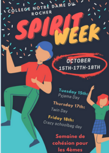 Lire la suite à propos de l’article Spirit week au Rocher